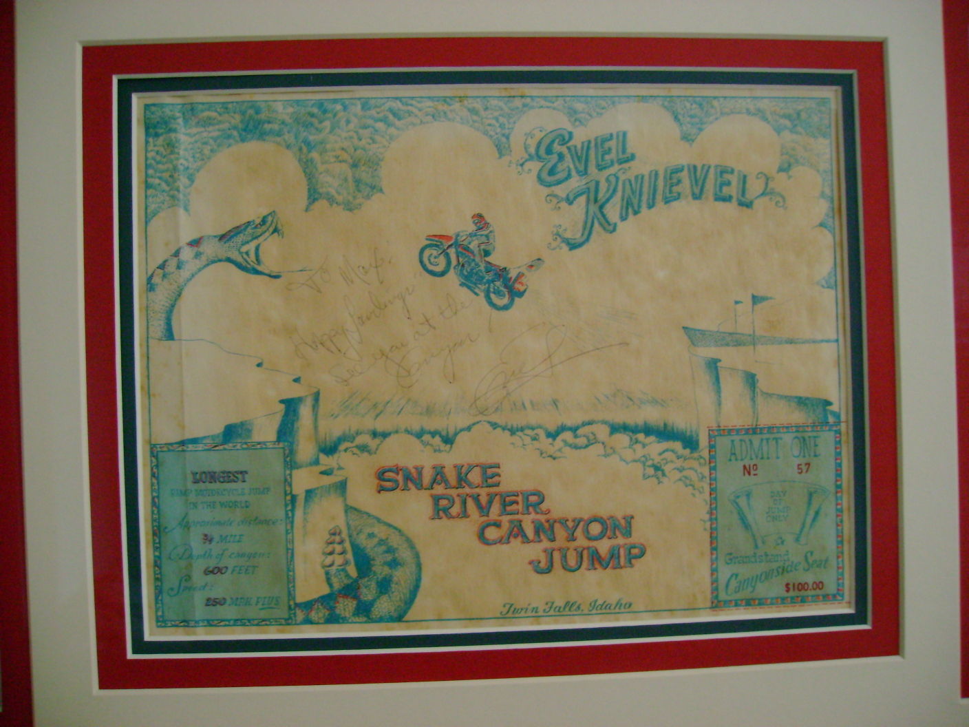 Evel Knievel, September 1974